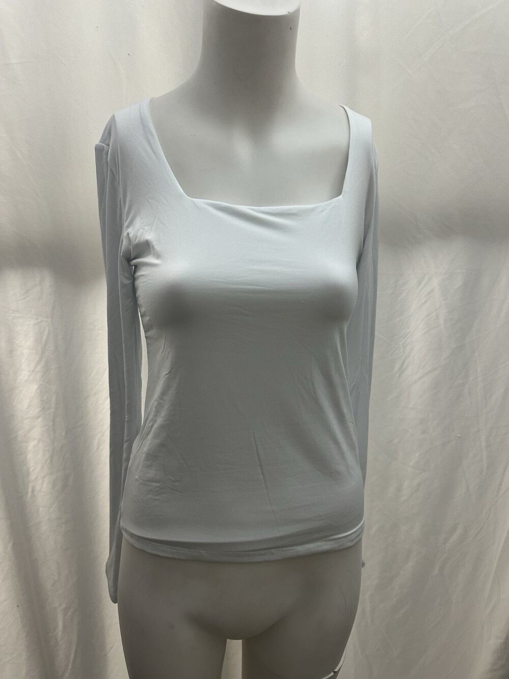 Set Of (2) MANGOPOP Bodysuit Size {Small} Scoop Neck/ Long sleeve Sz S